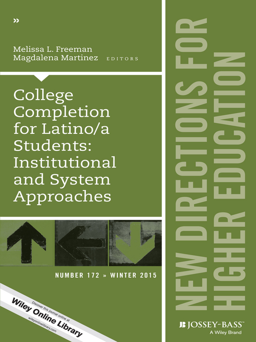 Title details for College Completion for Latino/a Students by Melissa L. Freeman - Available